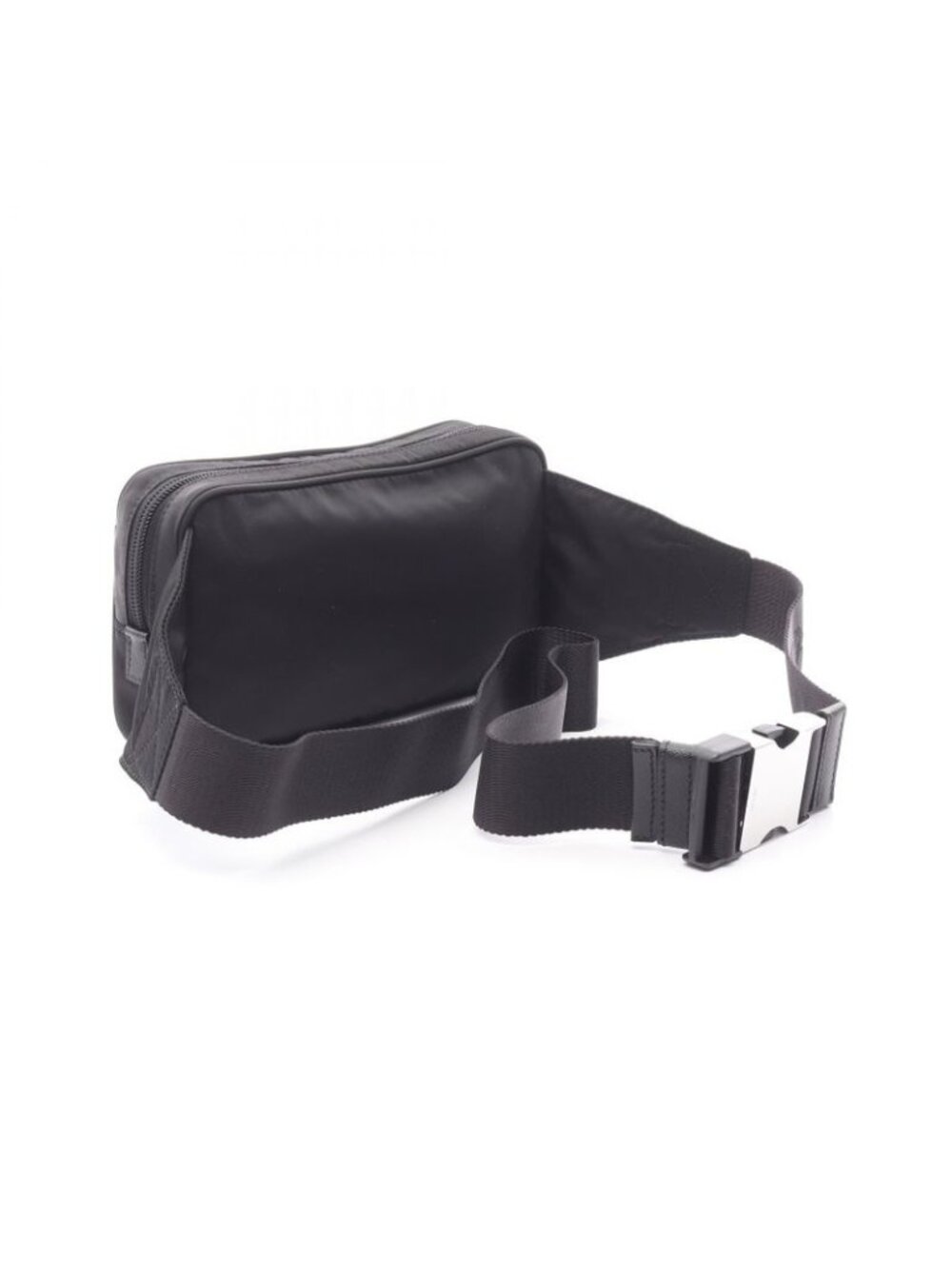Prada Waist Bag Re-Nylon Black Nylon Saffiano Leather - Picture 2 of 4